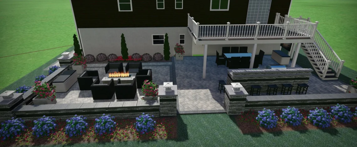 plant installation with 3d rendering