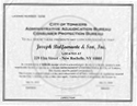 joseph bulfamante and son certification