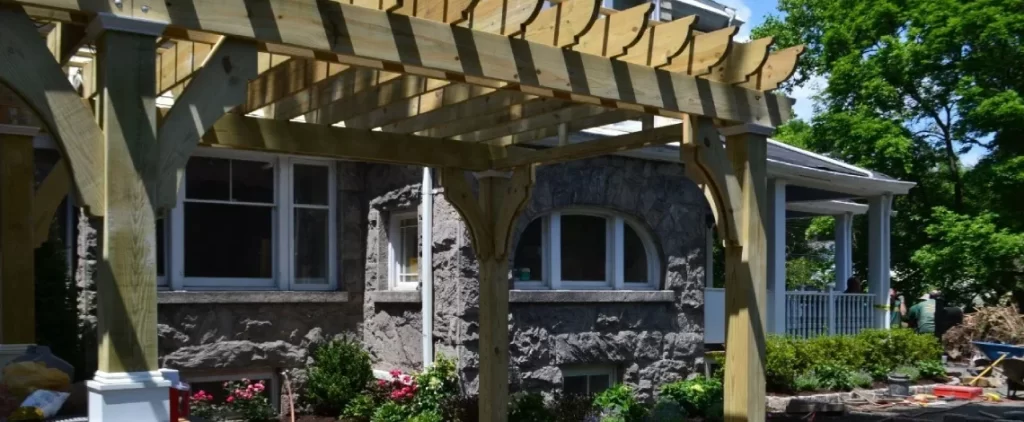 pergola paver patio design rye ny