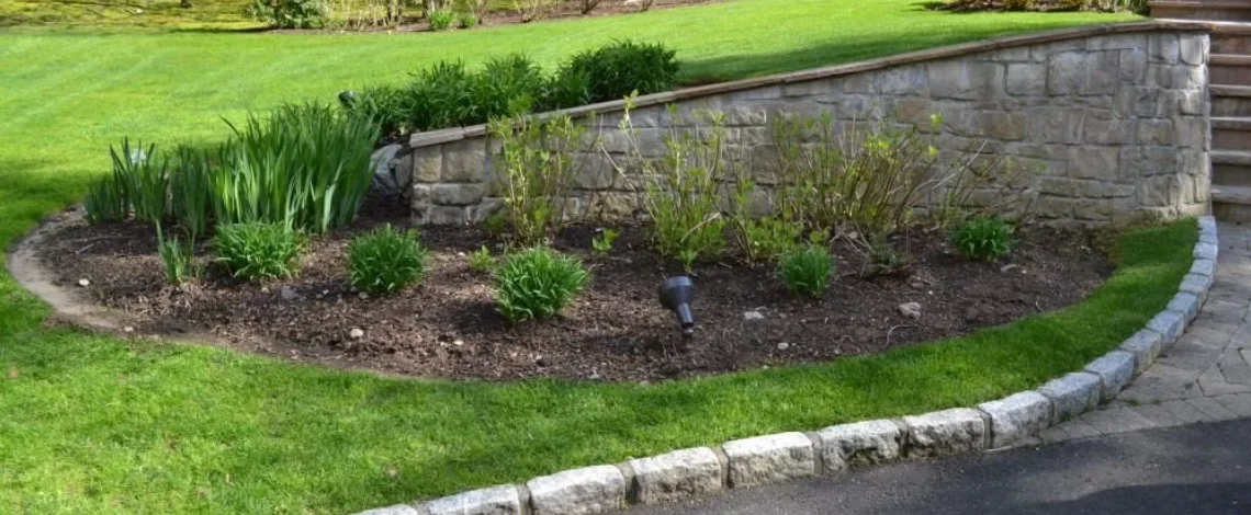 retaining wall with outdoor lighting rye scarsdale ny